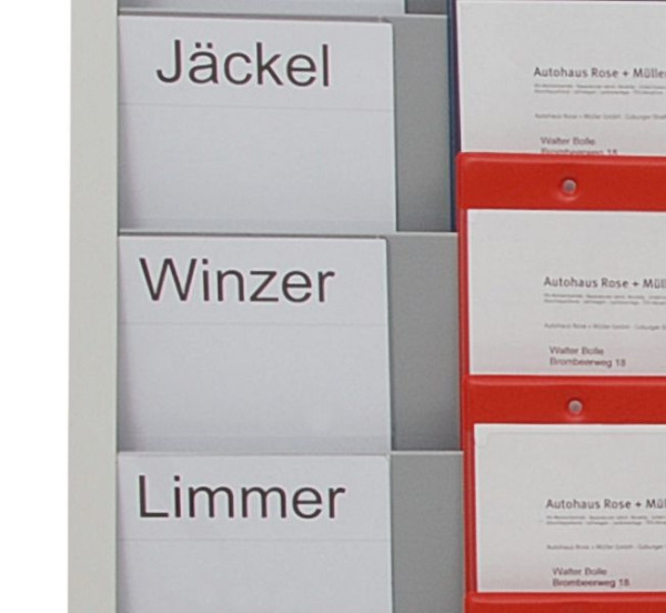 Eichner Indexkarten für Planungstafeln, VE: 20 Stück, 0002-00156