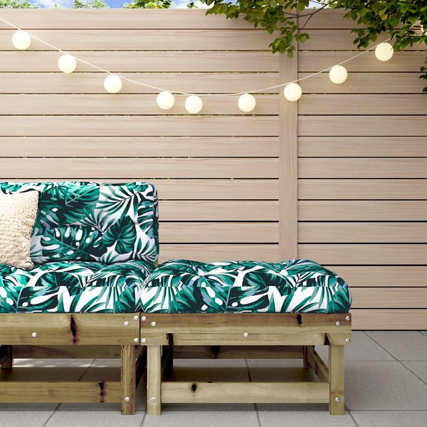 vidaXL Gartenhocker mit Kissen Kiefernholz Imprägniert, 825442