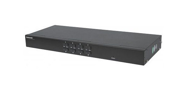 INTELLINET 8-Port Rackmount KVM Switch, Combo USB + PS/2, On-Screen Display, inklusive Kabel, 506441