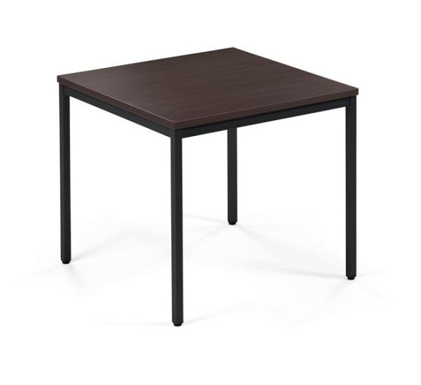 Deskin Konferenztisch PROFI MODUL, Platte Anthrazit, Gestell Schwarz RAL 9005, B 800 x T 800 x H 728 mm, 359414