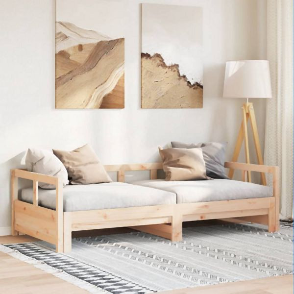 vidaXL Tagesbett ohne Matratze 80x200 cm Massivholz Kiefer, 854949