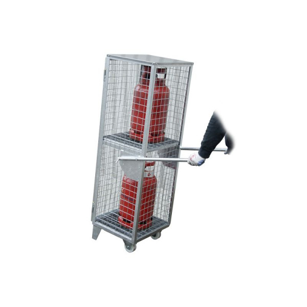 STEIN HGS Gasflaschen-Depot GFD, feuerverzinkt, 2 Stück, Drahtgitter, 79146.0010