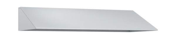 C+P Schrankaufsatz Serien-Neutral, C Schrägdachaufsatz, 7035, 230 x 1200 x 500 mm für Garderobenschrank mit 4 Abteilen, 08504-40 S10000