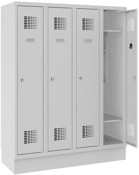 Eurobox Spind, 4 Abteile 1200 mm, H: 1450 mm, 0700-030401