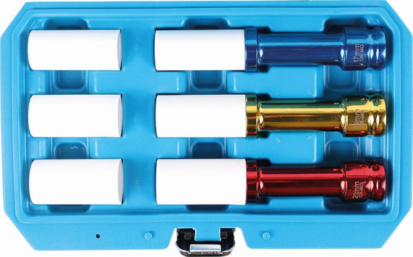 Kunzer Impact-Radmutterneinsätze 1/2" Länge: 150 mm, 3-teilig - 17, 19, 21 mm, 7RL03.1