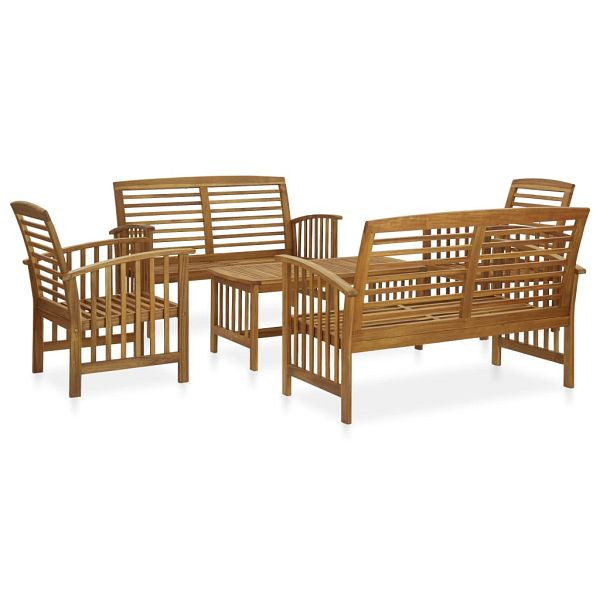vidaXL 5-teilig Garten-Lounge-Set Massivholz Akazie, 3057973