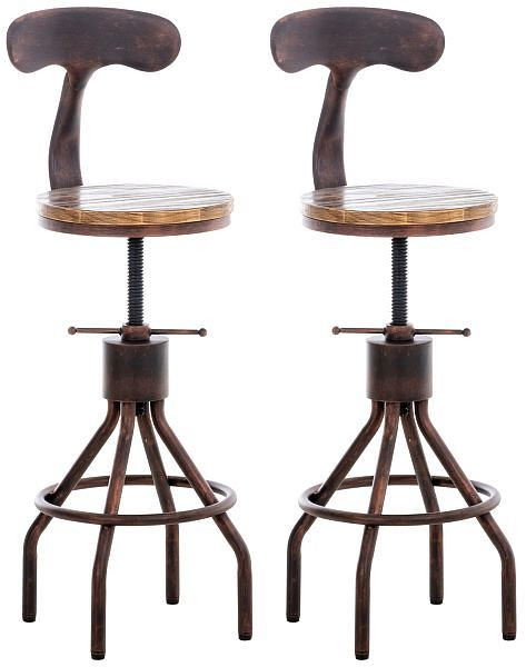 CLP Barhocker Hanam, bronze, VE: 2 Stück, 324637, 4255716329143