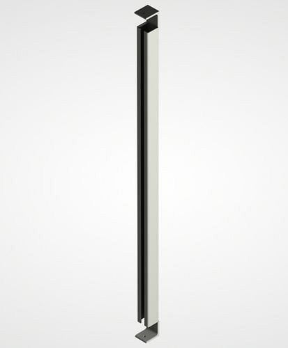 TTS Trennwandsystem 9200, Aufsatzelement für Verkleidungsstrebe, staubgrau, 285304