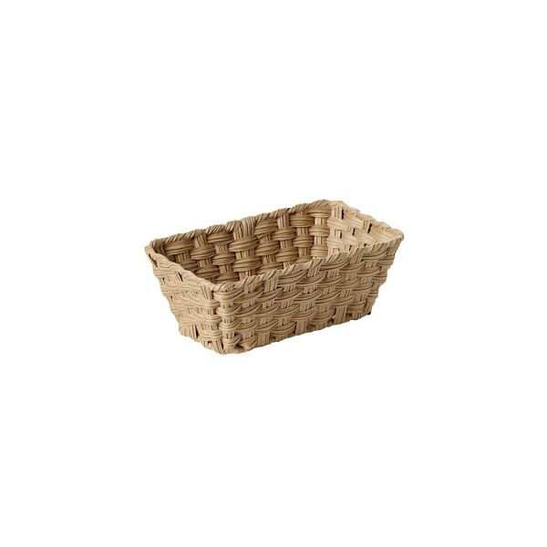 APS GN 1/4 Korb TWIRL - Polypropylen braun, 26,5 x 16,2 cm, Höhe 10 cm, GN-System, mit Edelstahldraht, 40373