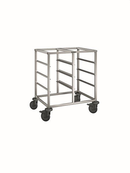 B.PRO RWR 2 Regalwagen aus rostfreiem Edelstahl mit Kunststoffrollen, 572305