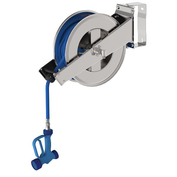 Vaiotec TOPLINE Schlauchaufroller mit Brause - 20 Meter, für Kalt- & Warmwasseranschluss vorgesehen, 10537