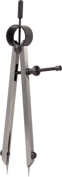 KS Tools Präzisions-Feder-Spitzzirkel mit auswechselbaren Spitzen, 190mm, 300.0431