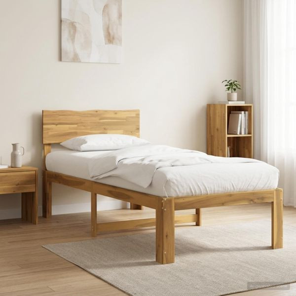 vidaXL Einzelbettgestell mit Kopfteil ROSTOCK Weiß 80 x 200 cm, 903370
