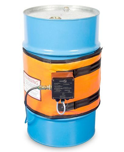 DENIOS Heizmantel für 120-l-Fässer, T4 Ex-Schutz, Thermostat, 1400 - 1650 mm, 150 Watt, 280712