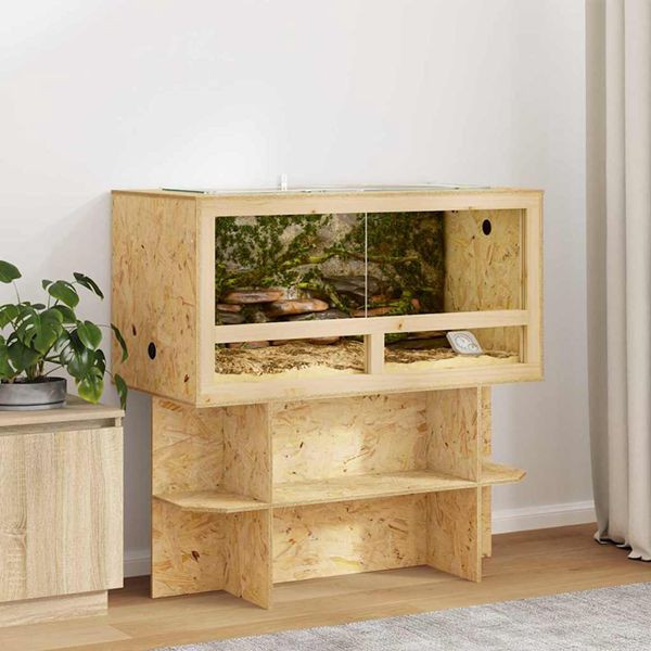 vidaXL Terrarium Braun 50 x 100 x 50 cm OSB, 876730