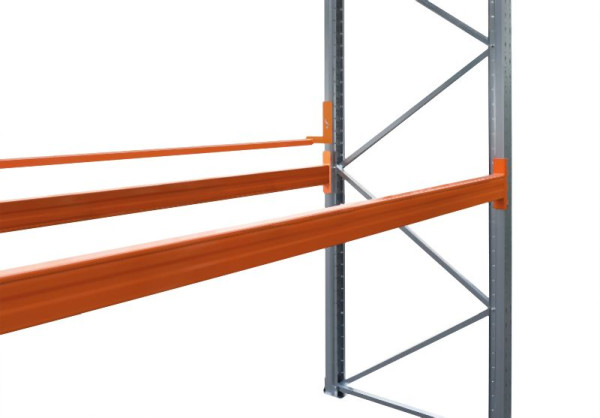 hofe Einhängbare Durchschubsicherung für Trägerlänge 1825 mm, RAL 2004 reinorange inkl. 2 Sicherungsstifte, PH-DSS1825
