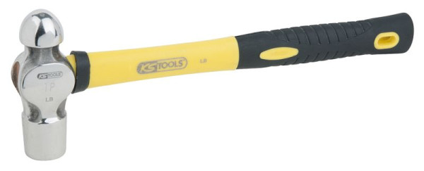 KS Tools Edelstahl Schlosserhammer mit Fiberglasstiel, 910g, 964.2105
