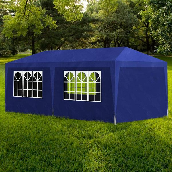 vidaXL Partyzelt 3x6 m Blau, 90337