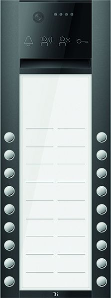 TCS Türkontrollsystem PES PRO Video Außenstation 18T 2 Spalten AP RAL7016 anthrazitgrau, AVA630218-0017