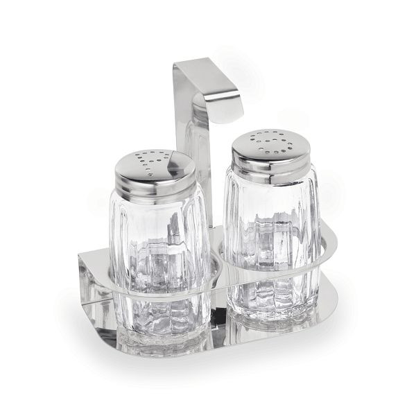 WAS Menage, 2-teilig, Modell 2, Salz & Pfeffer, Edelstahl, 1751002