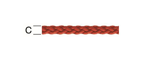 Vormann PP-Schnur rundgeflochtet 3mm rot, VE: 300 Meter, 008403030R