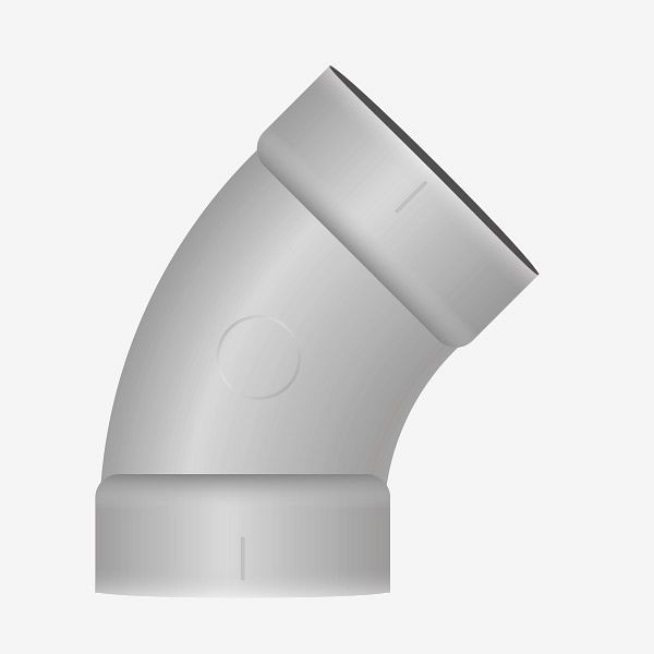 HKW 45° Bogen (i/i), Gewicht: 0,04 kg, Top Qualität, 030110