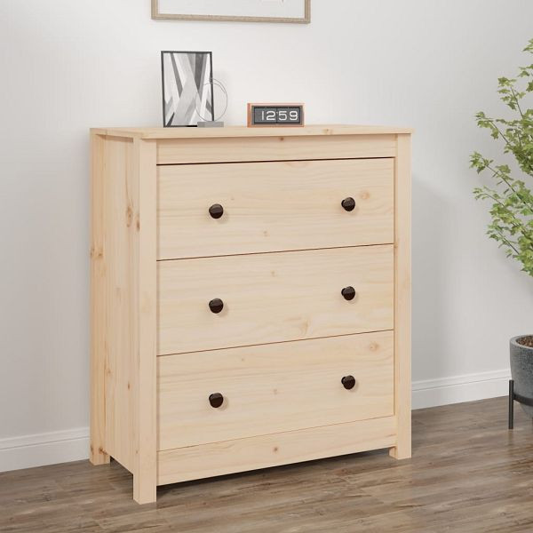 vidaXL Sideboard 70x35x80 cm Massivholz Kiefer, 813734, 8720286922255
