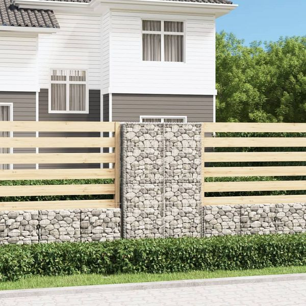 vidaXL Steinkorb Gabione mit Deckeln verzinkter Draht 150×100×30 cm, 141042