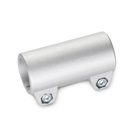 Ganter Muffen-Klemmverbinder, Aluminium (GN 242-B40-B48-2-SW), VE: 5 Stück, 242-B40-B48-2-SW