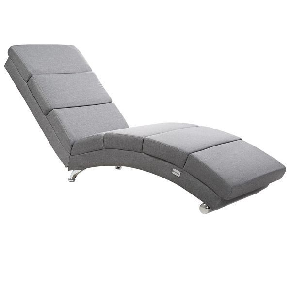 casaria Relaxliege London Grau Webstoff, 106893, 4250525363388