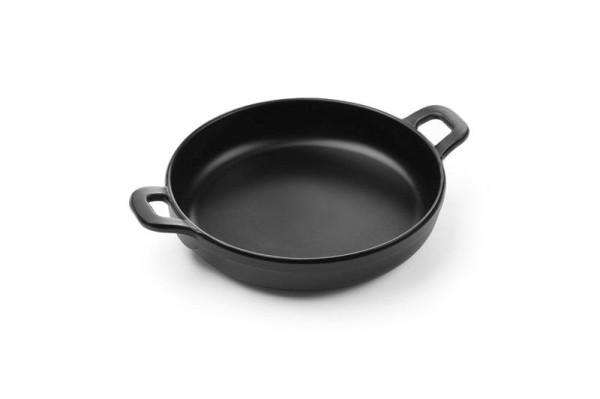 Hendi Miniatur-Pfanne aus Melamin, rund Little Chef, LxBxH: 189x147x37 mm, 564530
