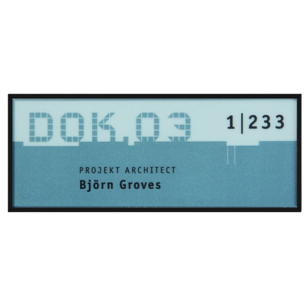 Stein HGS Türschild 'New Age black edition', 150 x 60 mm, na7002