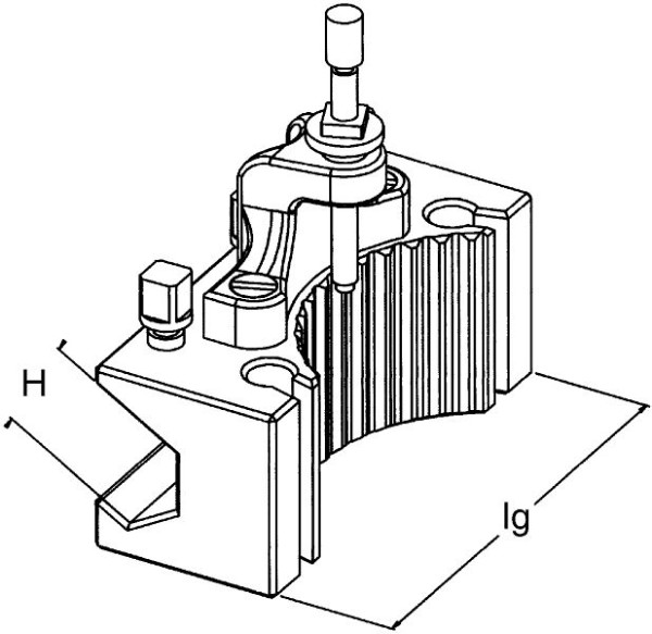 MACK Bohrstahlhalter H MULTISUISSE AaH, 12 x 50 mm, 50-100-102