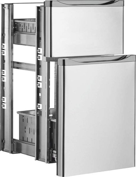 Marecos Edelstahl Schubladenblock für Barkühlschrank, 2/3 + 1/3, 206.055