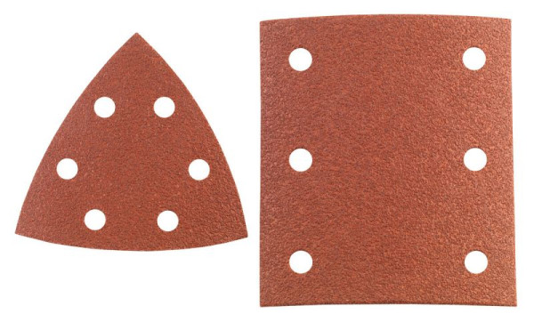 HiKOKI 45 Haftschleifblätter Set P60, 80, 120, Rot, für SC12SH, 753450