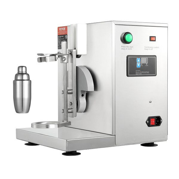 VEVOR Milchshake-Maschine, 120 W, 0–180 s Einstellbarer Milchshake-Mixer, mit 750 ml Edelstahlbecher, DBNCYYJ35075CFXBWV2