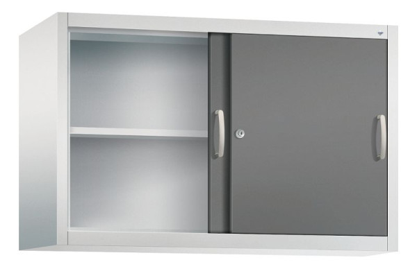 C+P Aufsatzschrank Acurado, H790xB1200xT400mm, Farbe: Lichtgrau / Vulkangrau, Bügelgriff, 2 OH, 2045-00 S10169
