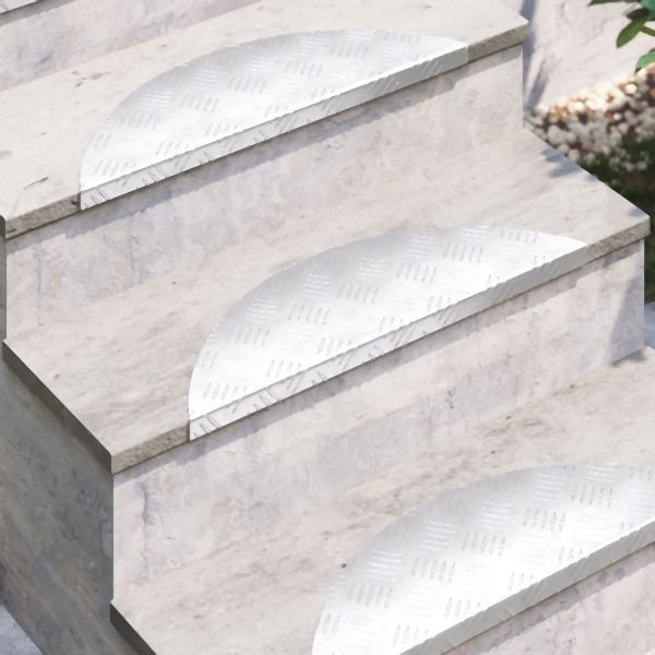 vidaXL Aluminium Treppenstufen 5 Stück Rutschfest 60x18 cm, 4104229