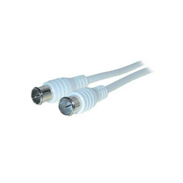 S-Conn Sat-Anschlusskabel, F-Quick - F-Quick, 100% geschirmt, Central Pin, BZT - CE > 100 dB, weiß, 10,0m, 80108-128