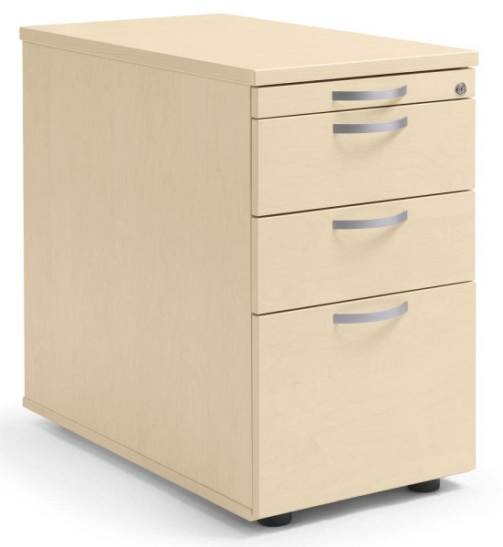 Deskin Standcontainer Multi M pro, Ahorndekor, B 435 x H 720 x T 800 mm, 2 Schübe, 294418