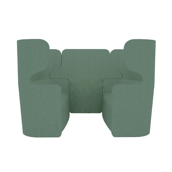 Bisley Raum in Raum Lösung Vivo, Viersitzer, Hohe Rückenlehne, NE0496 dunkelgrün, VIVH4XP.NE0496