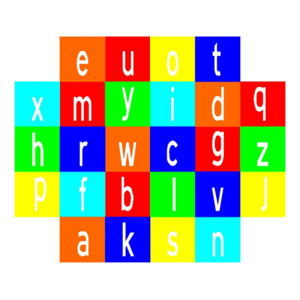 Stein HGS Spielplatzmarkierung Hüpfspiel DecoMark® -Alphabet- aus Thermoplastik, 12945