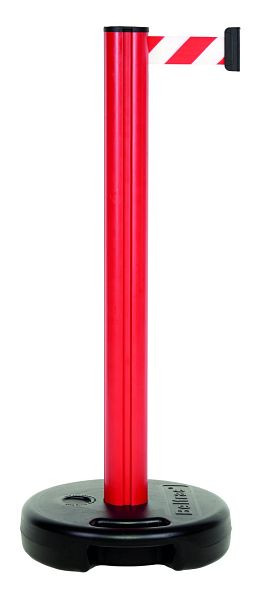 Via Guide Kunststoff-Gurtpfosten OUTDOOR in Rot, Gurt in rot/weiß, 31-ACV-A11