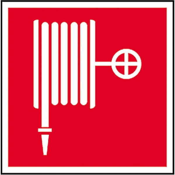 Stein HGS Brandschutzschild, Löschschlauch, 150 x 150 mm / Alu, beschichtet, 15.2700