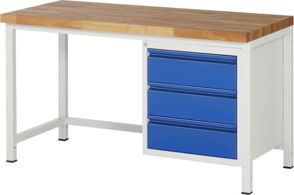 RAU Werkbank 8157I1, B1500xT700xH840mm, 3xSchublade-TA, 03-8157I1-157R4S.11