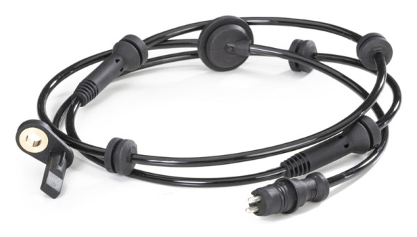 HELLA Sensor, Raddrehzahl, 12V, Vorderachse rechts, Kabel: 1265mm, 6PU 009 106-781