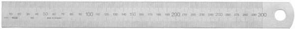 Vogel Germany Stahlmaßstab, Typ A, 3000 x 30 x 1,0 mm, Ablesung von links nach rechts, 1018010300
