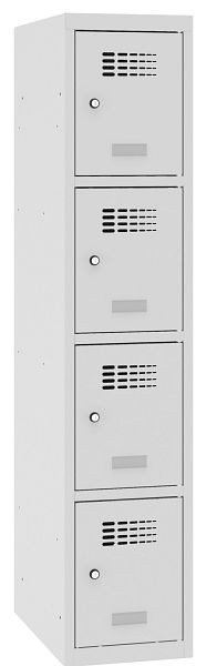 Eurobox Garderobenspind, 1 Abteil 4 Fächer, 400 mm, H: 1450 mm, 0720-040104