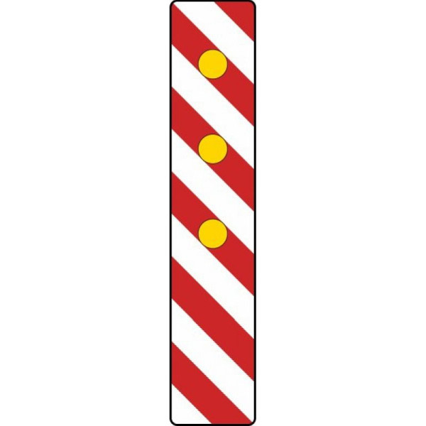 Stein HGS Warnlichtbake, rechtsweisend (Aufstellung links) Nr. 605-23, Folie Typ 1 (RA1), wbr011