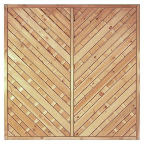 T&J Maxi-Diagonal 1 180 x 180 cm, Rahmen 45/45 mm, kdi grün, Lamellen geriffelt & geschraubt, 11401